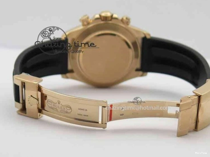 MiroTime 0110 Daytona 116515 Noob 1:1 Best Edition White Dial On Black Rubber Strap A7750 (Free Extra Strap) MultiPurpose 3739